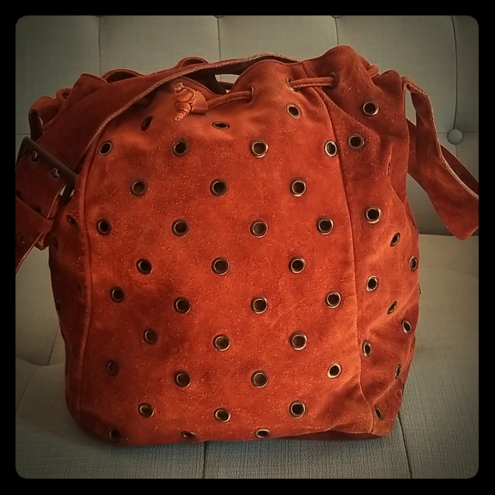 Prada suede handbag